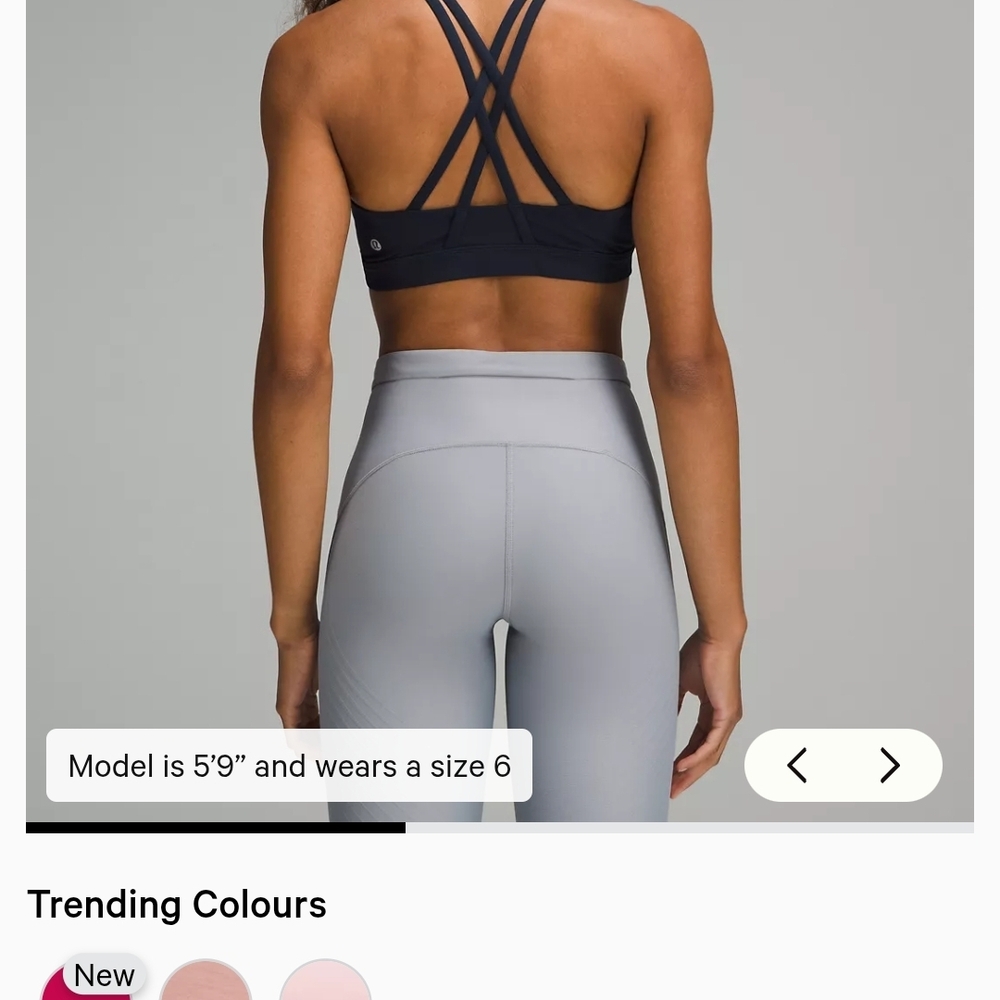 Lululemon Burgandy Sports Bra Size 10